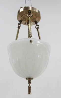 Pair Of Victorian Fluted Milk Glass Vestibule Pendant Lights 27 Pair Of Victorian Fluted Milk Glass Vestibule Pendant Lights -OGT Sale Store p261581a 13