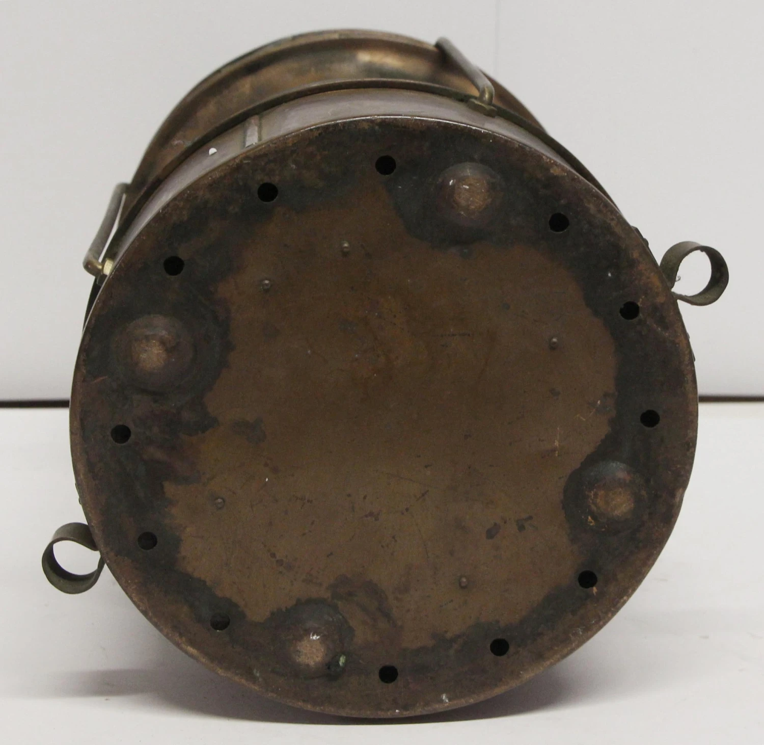 Old Reclaimed Copper & Glass Lantern 7 Old Reclaimed Copper & Glass Lantern - Image 5