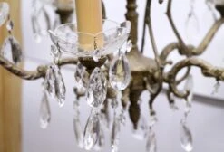 Petite Bronze & Crystal 5 Arm Spanish Chandelier 15 Petite Bronze & Crystal 5 Arm Spanish Chandelier -OGT Sale Store p261633 06