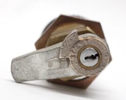 Vintage Chrome Plated Brass 1.75 In. Corbin Cylinder Lock With Key -OGT Sale Store p261834 04