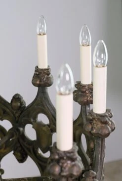 Heavy Cast Bronze Gothic Tudor Chandelier -OGT Sale Store p262085 11