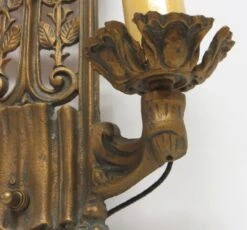 Pair Of Bronze 2 Arm Art Deco Wall Sconces 10 Pair Of Bronze 2 Arm Art Deco Wall Sconces -OGT Sale Store p262192 04