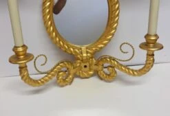 Oversized Double Arm Gilded Mirrored Wall Sconce 13 Oversized Double Arm Gilded Mirrored Wall Sconce -OGT Sale Store p262195 05