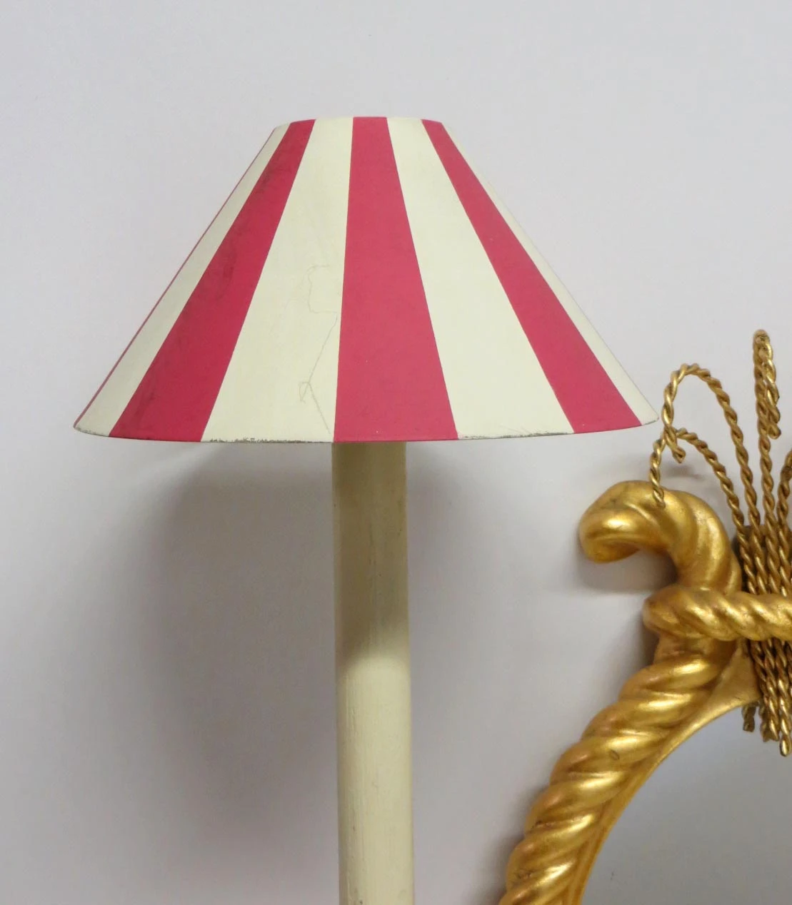 Oversized Double Arm Gilded Mirrored Wall Sconce 9 Oversized Double Arm Gilded Mirrored Wall Sconce - Image 7