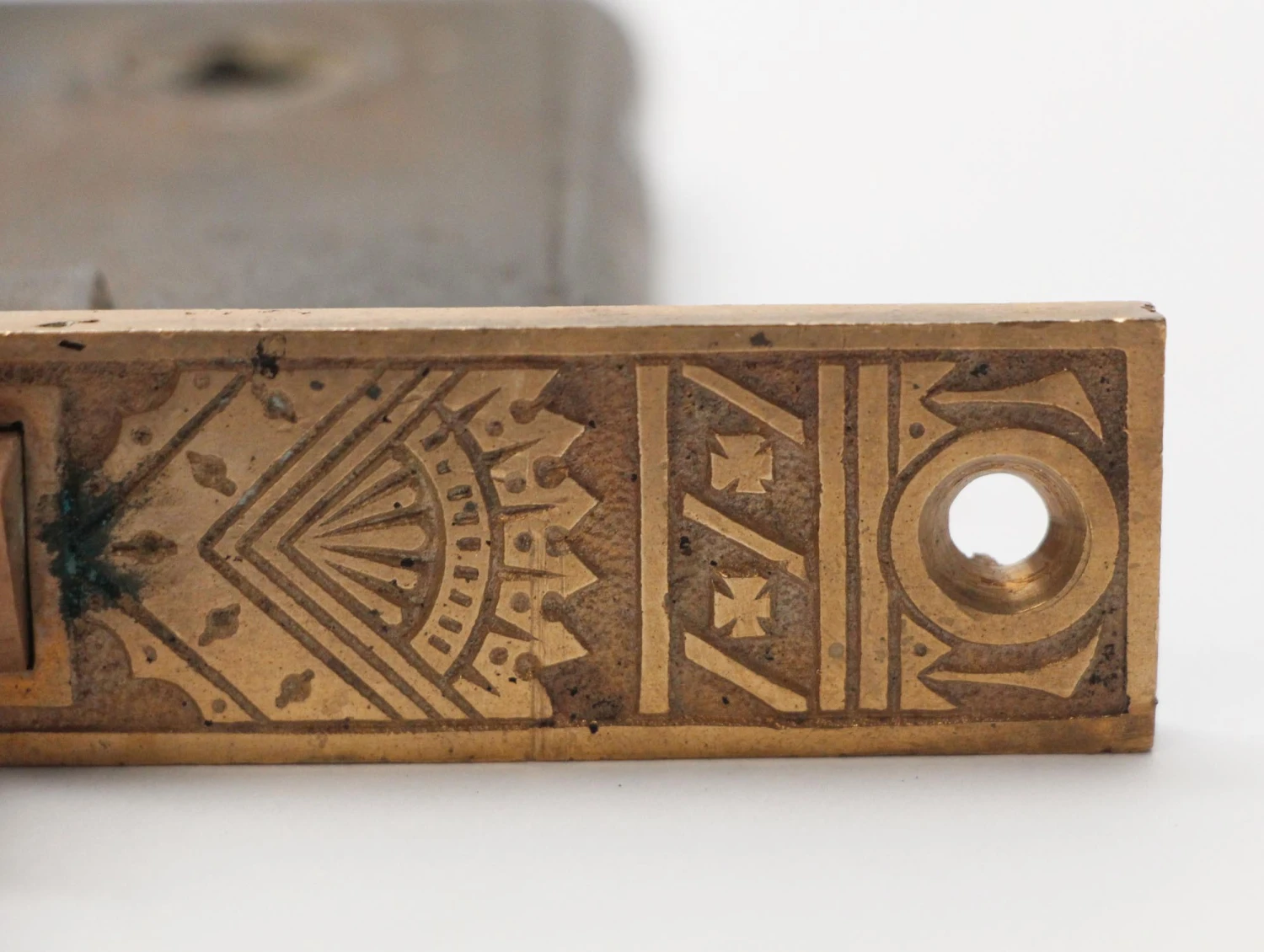 Antique Victorian Branford Cast Iron Mortise Door Lock 8 Antique Victorian Branford Cast Iron Mortise Door Lock - Image 6