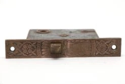 Antique Victorian Cast Iron Mortise Door Lock With Brass Face 10 Antique Victorian Cast Iron Mortise Door Lock With Brass Face -OGT Sale Store p262209 04
