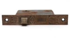 Antique Victorian Mallory Wheeler Mortise Door Lock With Brass Faceplate -OGT Sale Store p262210 05