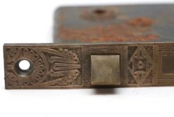 Antique Victorian Mallory Wheeler Mortise Door Lock With Brass Faceplate -OGT Sale Store p262210 06