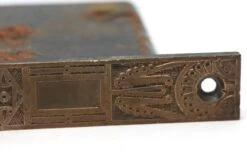 Antique Victorian Mallory Wheeler Mortise Door Lock With Brass Faceplate -OGT Sale Store p262210 07