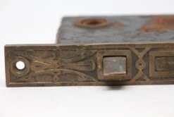 Cast Iron Mortise Lock With Brass Ornate Faceplate 15 Cast Iron Mortise Lock With Brass Ornate Faceplate -OGT Sale Store p262214 06