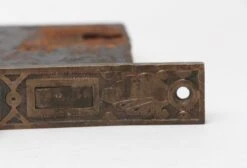 Cast Iron Mortise Lock With Brass Ornate Faceplate 16 Cast Iron Mortise Lock With Brass Ornate Faceplate -OGT Sale Store p262214 07