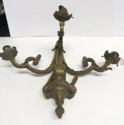 Pair Of French Cast Bronze 3 Arm Wall Sconces 17 Pair Of French Cast Bronze 3 Arm Wall Sconces -OGT Sale Store p263124 08