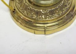 Pair Of Hurricane Lamps With Opalescent Colored Glass Shades 10 Pair Of Hurricane Lamps With Opalescent Colored Glass Shades -OGT Sale Store p263126 04