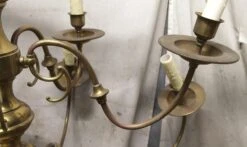 Oversized Antique Williamsburg 15 Arm Brass Chandelier 14 Oversized Antique Williamsburg 15 Arm Brass Chandelier -OGT Sale Store p263162 06