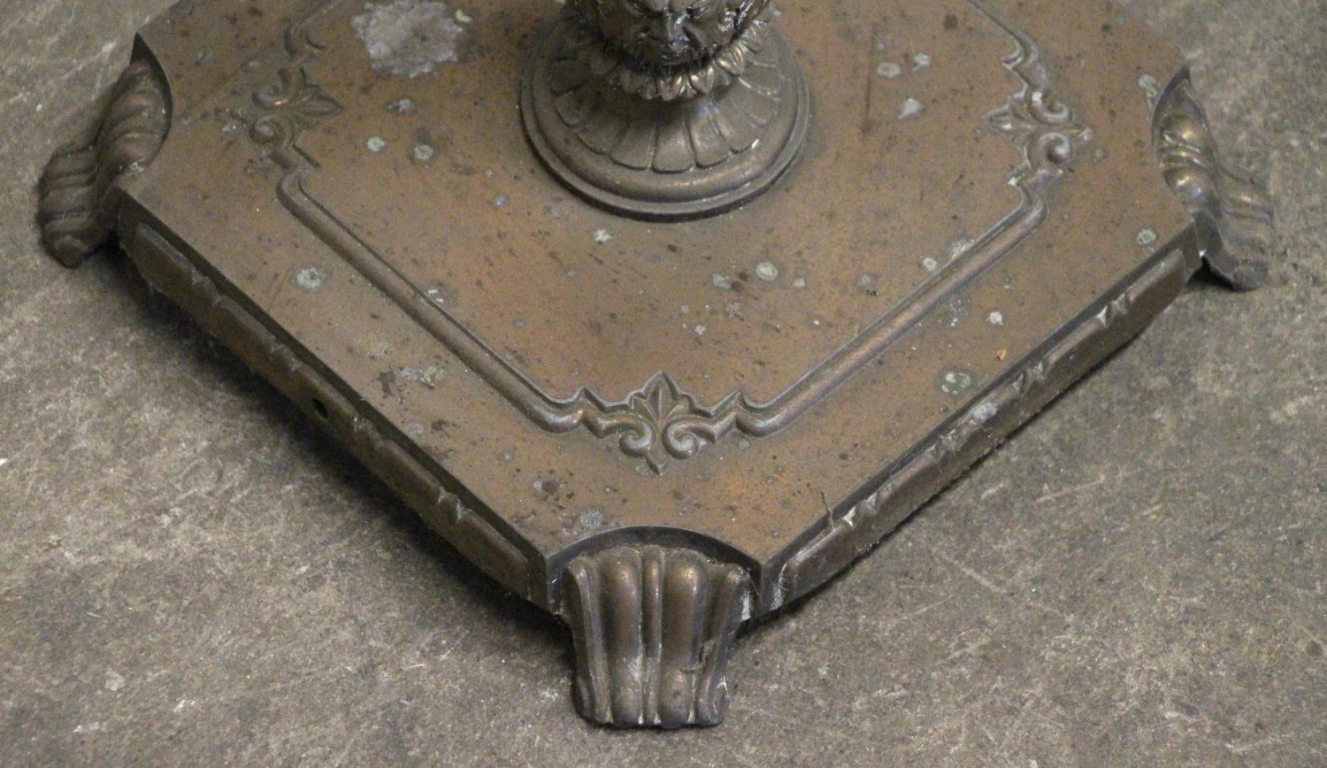 Metal Floor Lamp With White Glass Shade 9 Metal Floor Lamp With White Glass Shade - Image 7