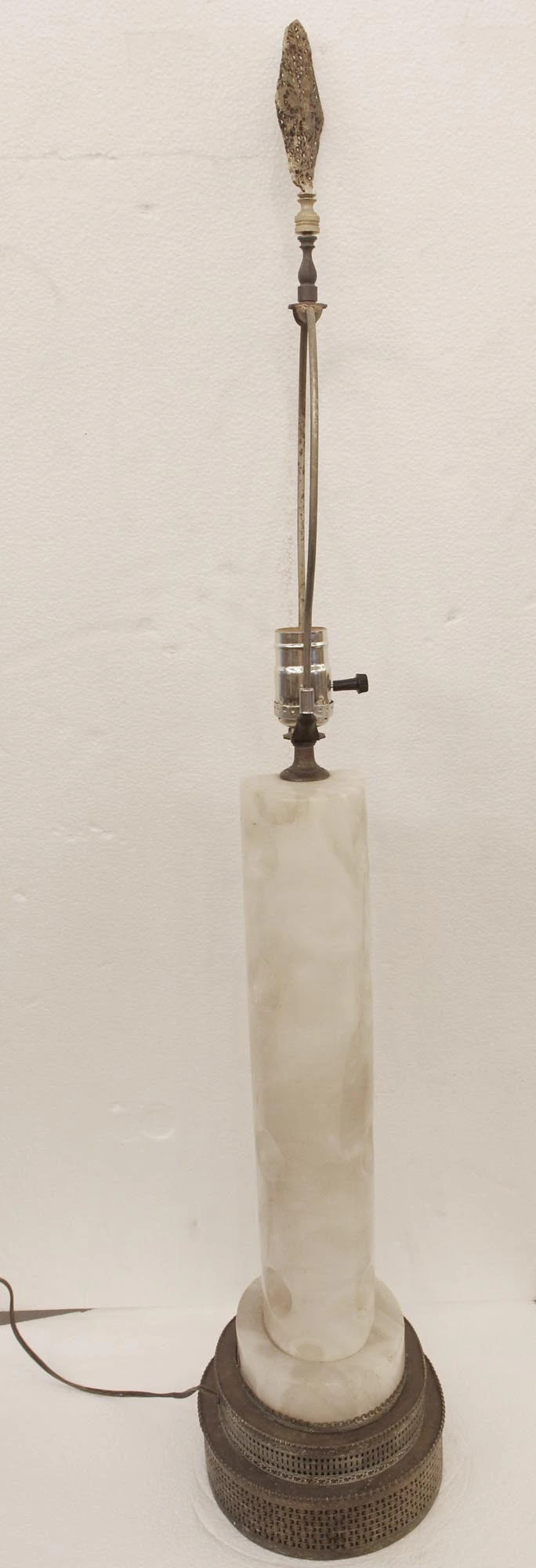 Alabaster Table Lamp With Cut Out Holes 9 Alabaster Table Lamp With Cut Out Holes - Image 7