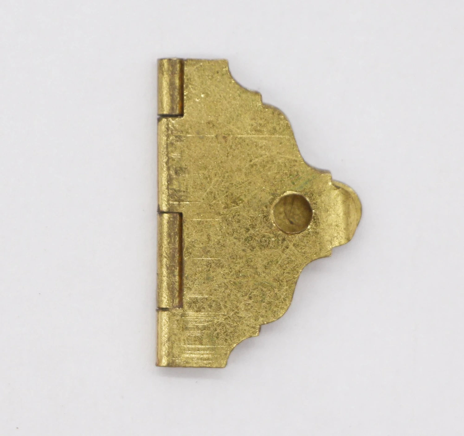 Set Of 6 Brass Vintage Box Furniture Cabinet Hinges 6 Set Of 6 Brass Vintage Box Furniture Cabinet Hinges - Image 4