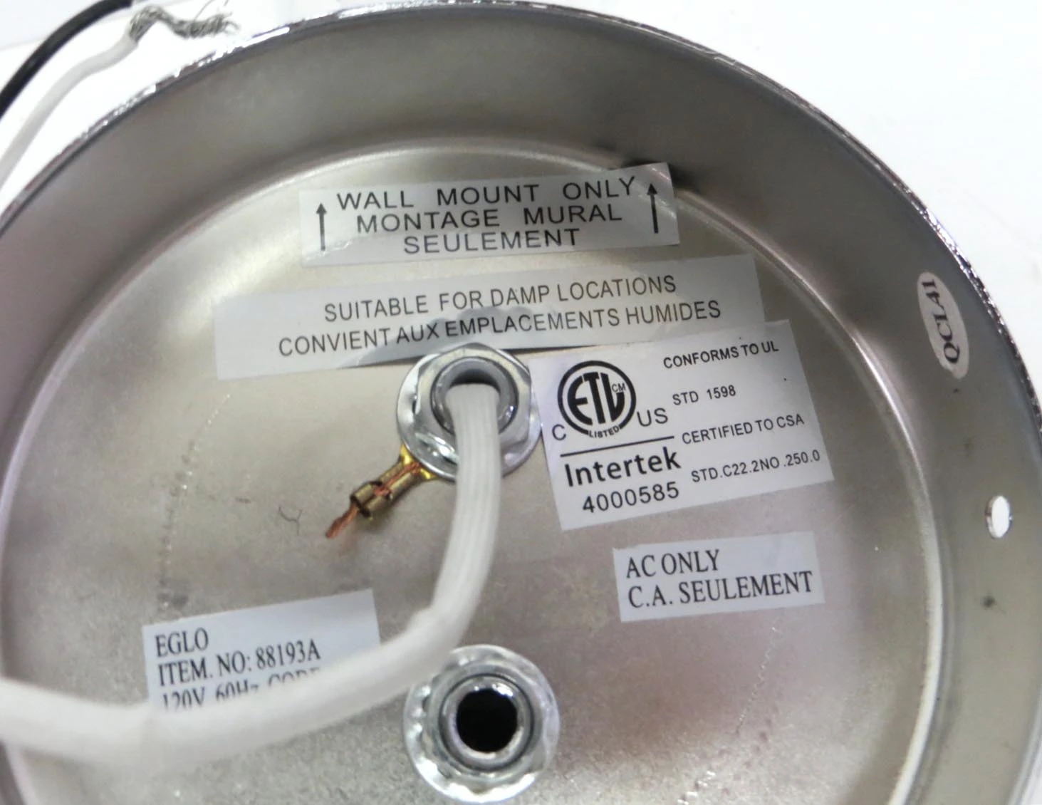 Pair Of Chrome Plated Glass Shades Modern Wall Sconces 9 Pair Of Chrome Plated Glass Shades Modern Wall Sconces - Image 7