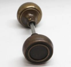 Pair Of Brass Antique Concentric Door Knobs 9 Pair Of Brass Antique Concentric Door Knobs -OGT Sale Store p263720 04