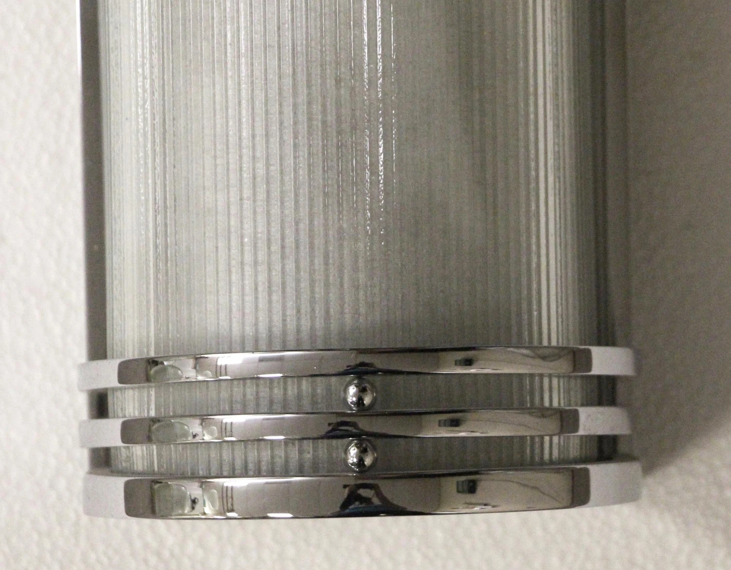 Streamline Mid Century Glass & Nickel Wall Sconce 7 Streamline Mid Century Glass & Nickel Wall Sconce - Image 5