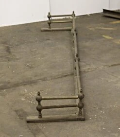 Traditional Antique 5 Foot Brass Fireplace Fender 12 Traditional Antique 5 Foot Brass Fireplace Fender -OGT Sale Store p264002 05