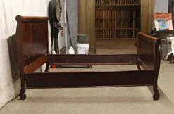 Solid Walnut Full Bed Frame Set With Walnut Veneer 12 Solid Walnut Full Bed Frame Set With Walnut Veneer -OGT Sale Store p264004 04