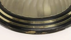 Modern Steel & Glass 15.75 In. Flush Mount Light Fixture 11 Modern Steel & Glass 15.75 In. Flush Mount Light Fixture -OGT Sale Store p264135 04