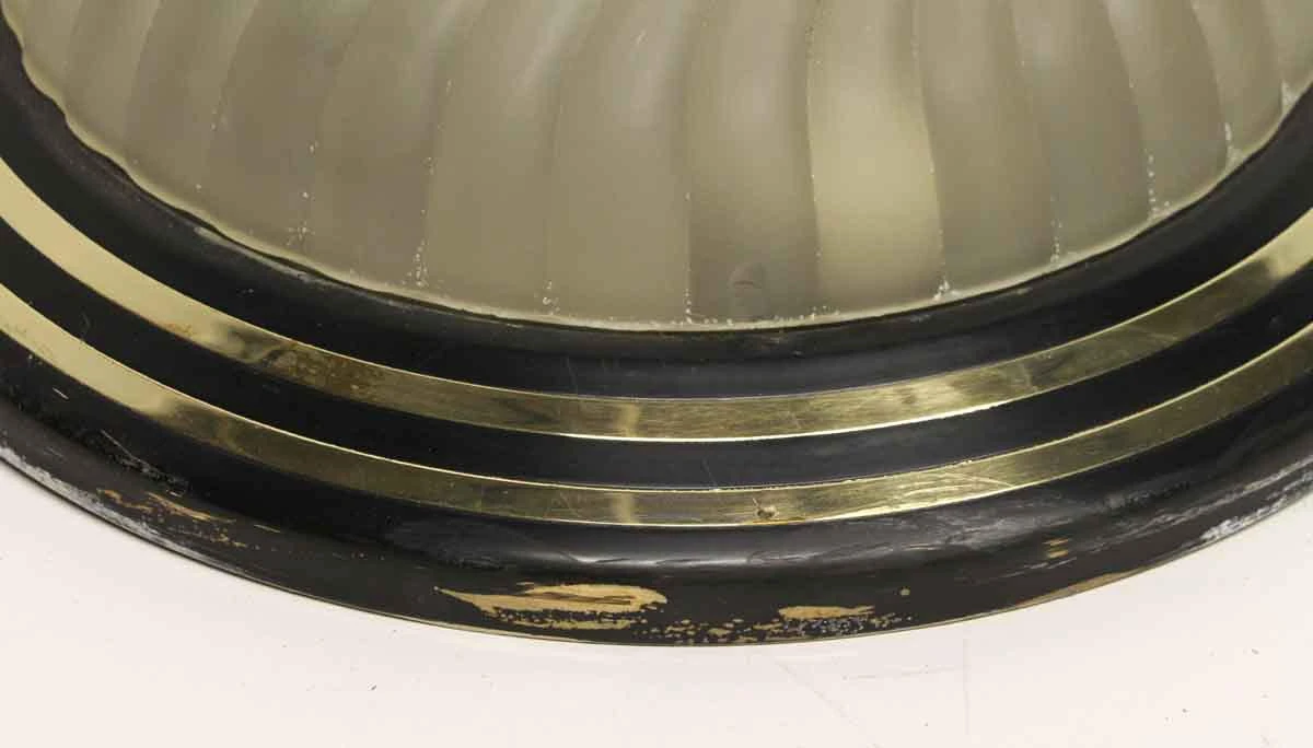 Modern Steel & Glass 15.75 In. Flush Mount Light Fixture 6 Modern Steel & Glass 15.75 In. Flush Mount Light Fixture - Image 4