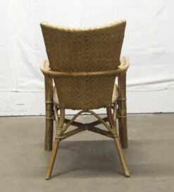 Pair Of Vintage Tan Wicker Chairs 14 Pair Of Vintage Tan Wicker Chairs -OGT Sale Store p264138 06