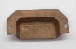 Pair Of Antique 3.375 In. Bronze Greek Key Drawer Bin Pulls -OGT Sale Store p264234a 04