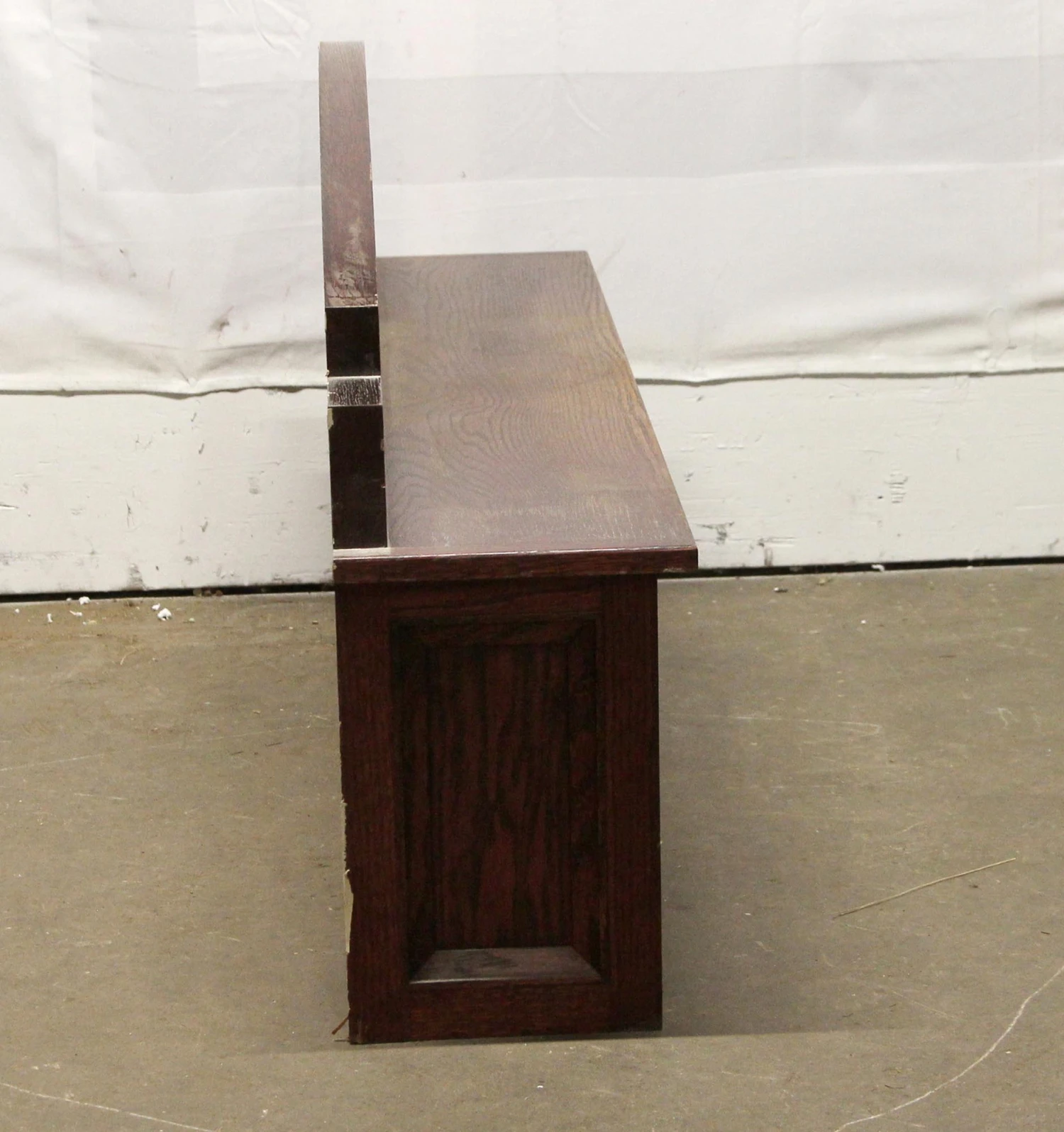 Traditional 50 In. Oak Over Mantel Shelf With Mirror 7 Traditional 50 In. Oak Over Mantel Shelf With Mirror - Image 5