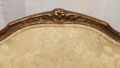 Antique Carved Wood Stuffed Wing Back Chair 14 Antique Carved Wood Stuffed Wing Back Chair -OGT Sale Store p265428 04