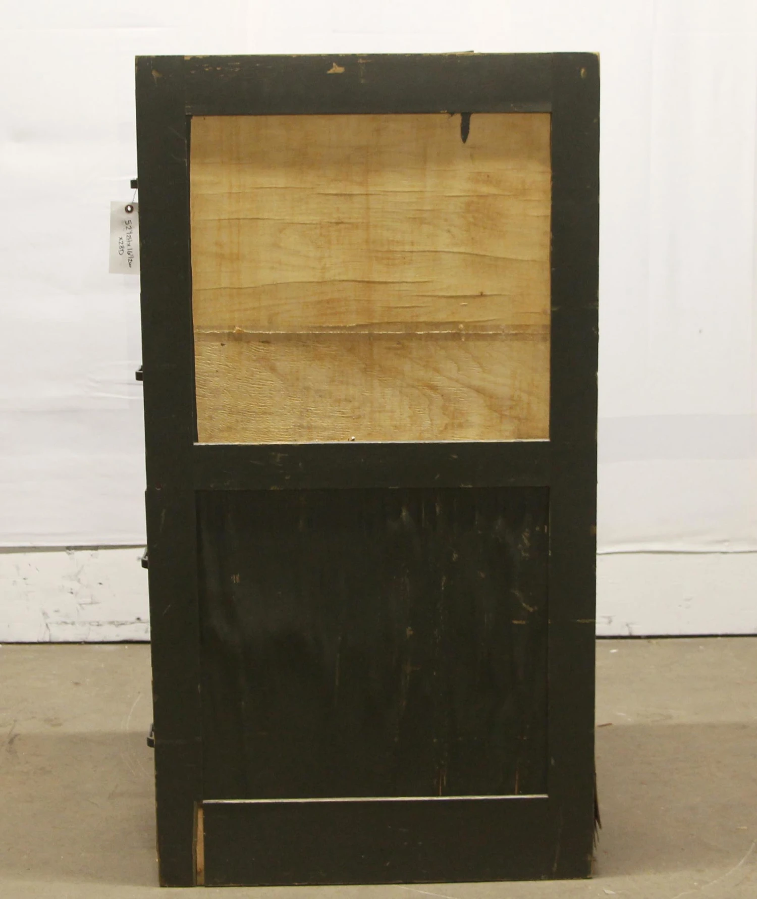 Vintage 4 Drawer Wooden Green File Cabinet 11 Vintage 4 Drawer Wooden Green File Cabinet - Image 9