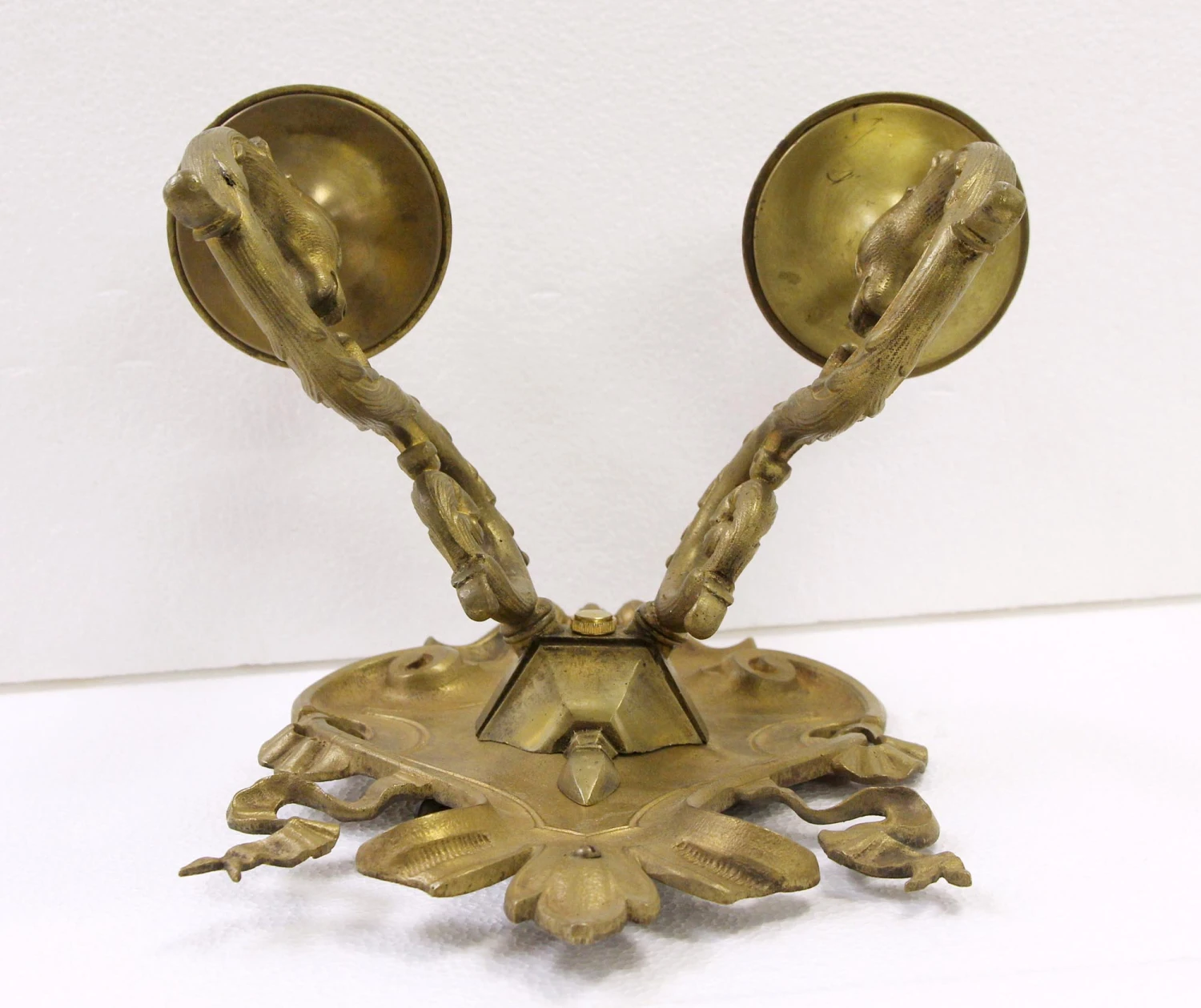 Set Of Six French Regency Cast Bronze Serpentine Sconces 8 Set Of Six French Regency Cast Bronze Serpentine Sconces - Image 6