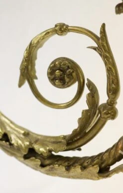 Antique French Torche Brass & Crystal 3 Arm Sconces -OGT Sale Store p266117 06