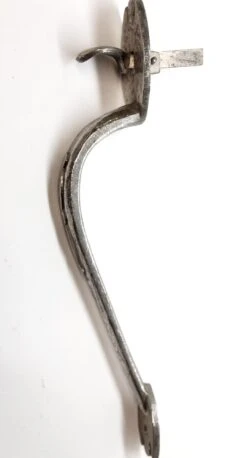 Antique 12.5 In. Nickel Plated Bronze Gothic Door Pull -OGT Sale Store p266448 04