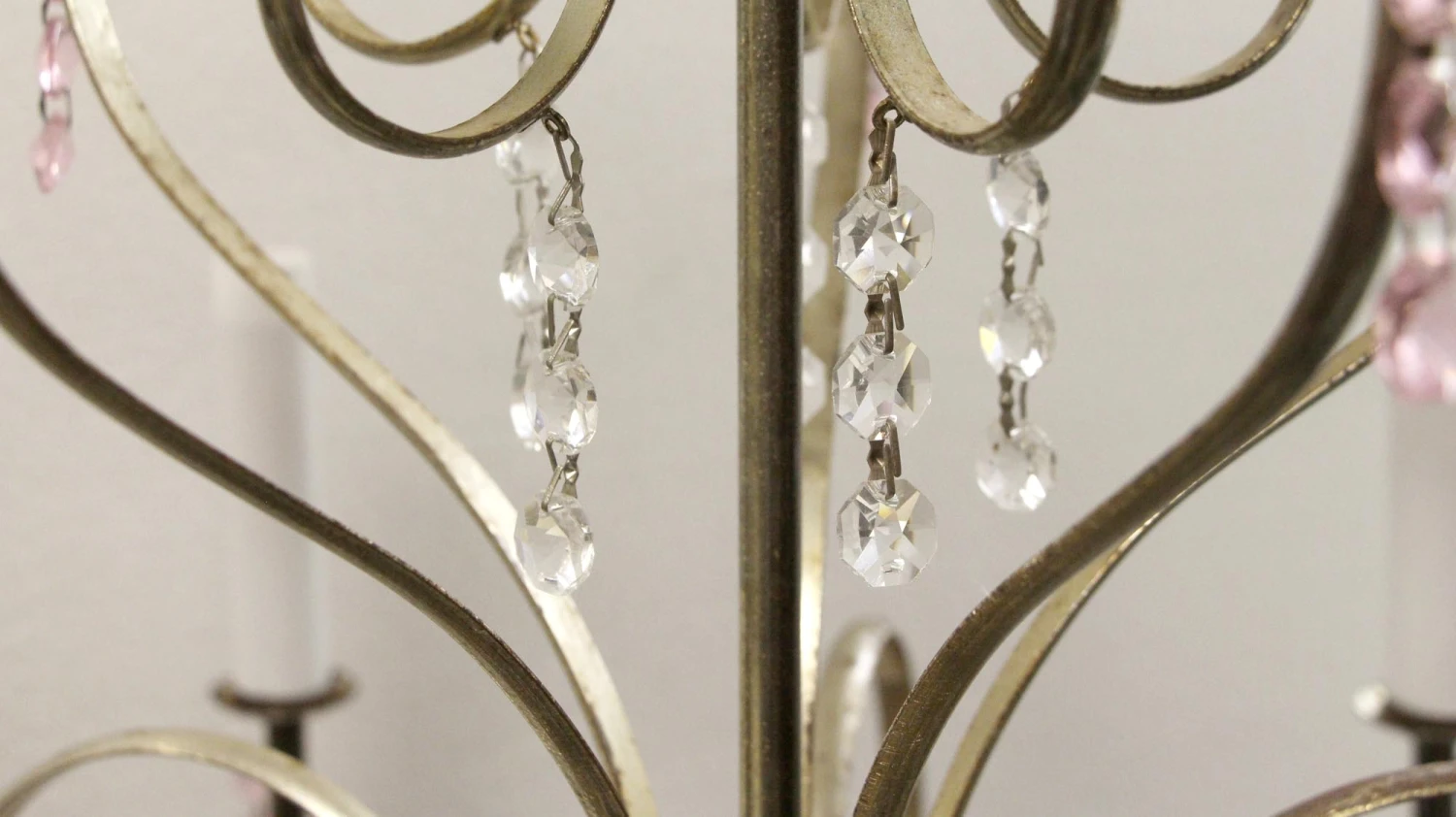 1950s Petite French Chandelier Silver Plate 7 1950s Petite French Chandelier Silver Plate - Image 5