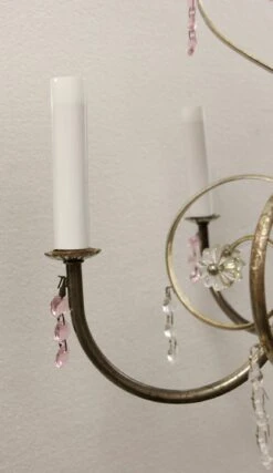 1950s Petite French Chandelier Silver Plate 14 1950s Petite French Chandelier Silver Plate -OGT Sale Store p266958 06