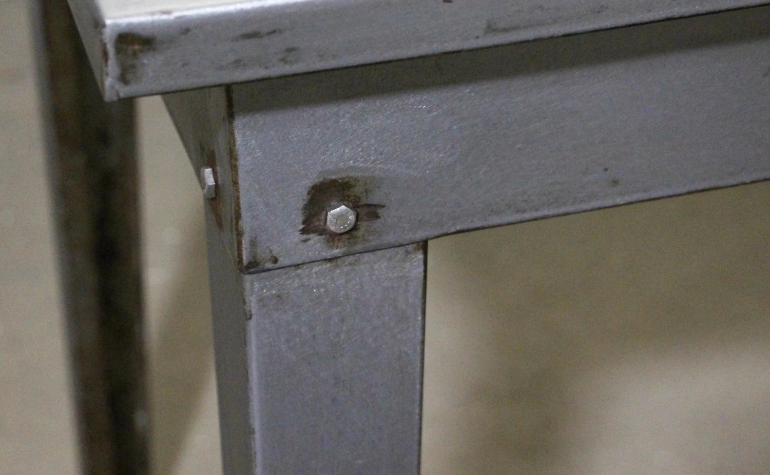 Industrial 5 Foot Stripped Steel Table 7 Industrial 5 Foot Stripped Steel Table - Image 5