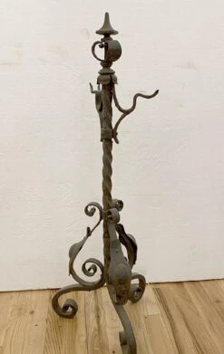 Antique Wrought Iron Fire Place Tool Set 19 Antique Wrought Iron Fire Place Tool Set -OGT Sale Store p267217 06