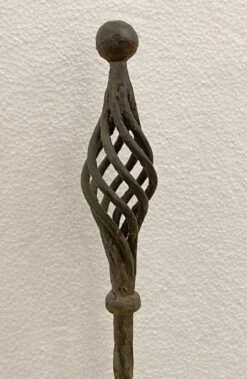 Antique Wrought Iron Fire Place Tool Set 22 Antique Wrought Iron Fire Place Tool Set -OGT Sale Store p267217 09