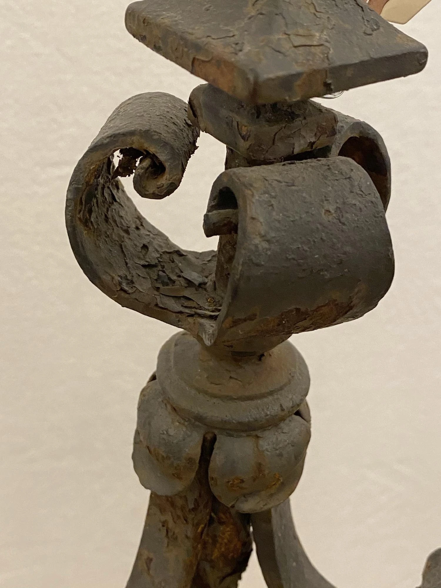 Antique Wrought Iron Fire Place Tool Set 13 Antique Wrought Iron Fire Place Tool Set - Image 11