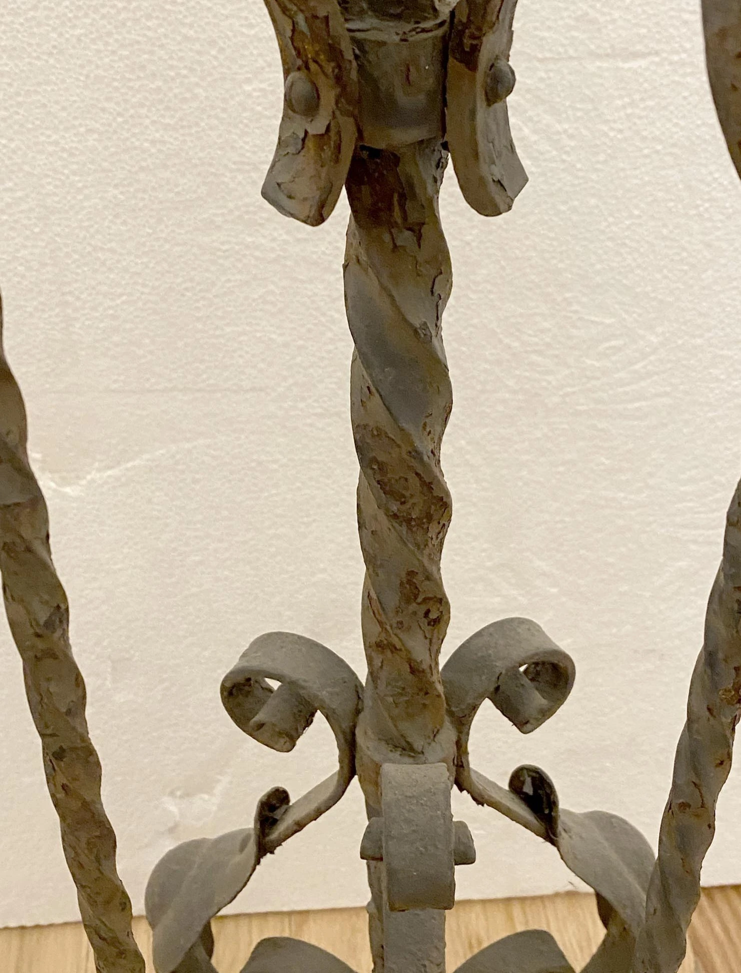 Antique Wrought Iron Fire Place Tool Set 14 Antique Wrought Iron Fire Place Tool Set - Image 12