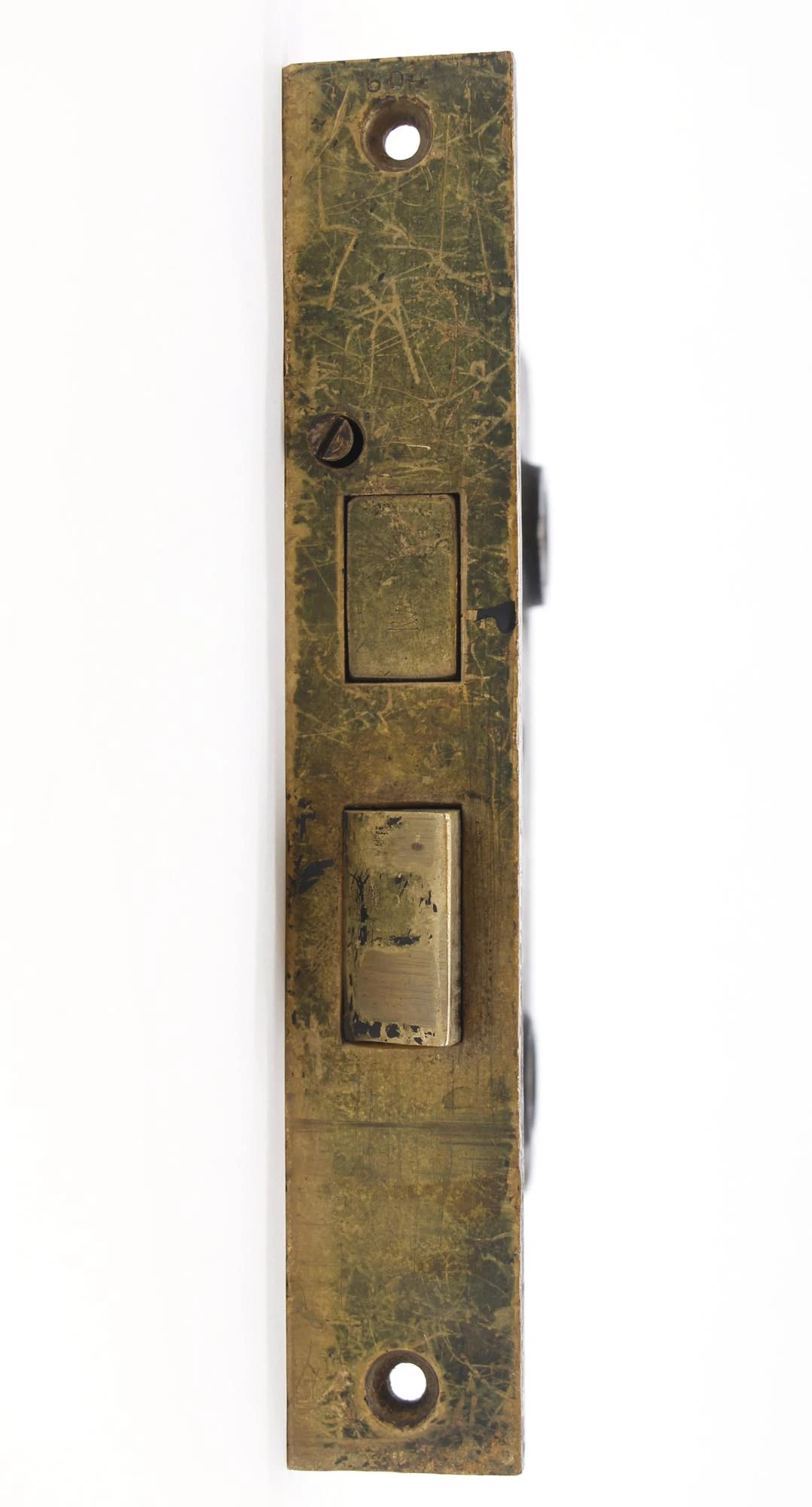 Antique Brass Russwin Right Cylinder Mortise Door Lock 6 Antique Brass Russwin Right Cylinder Mortise Door Lock - Image 4