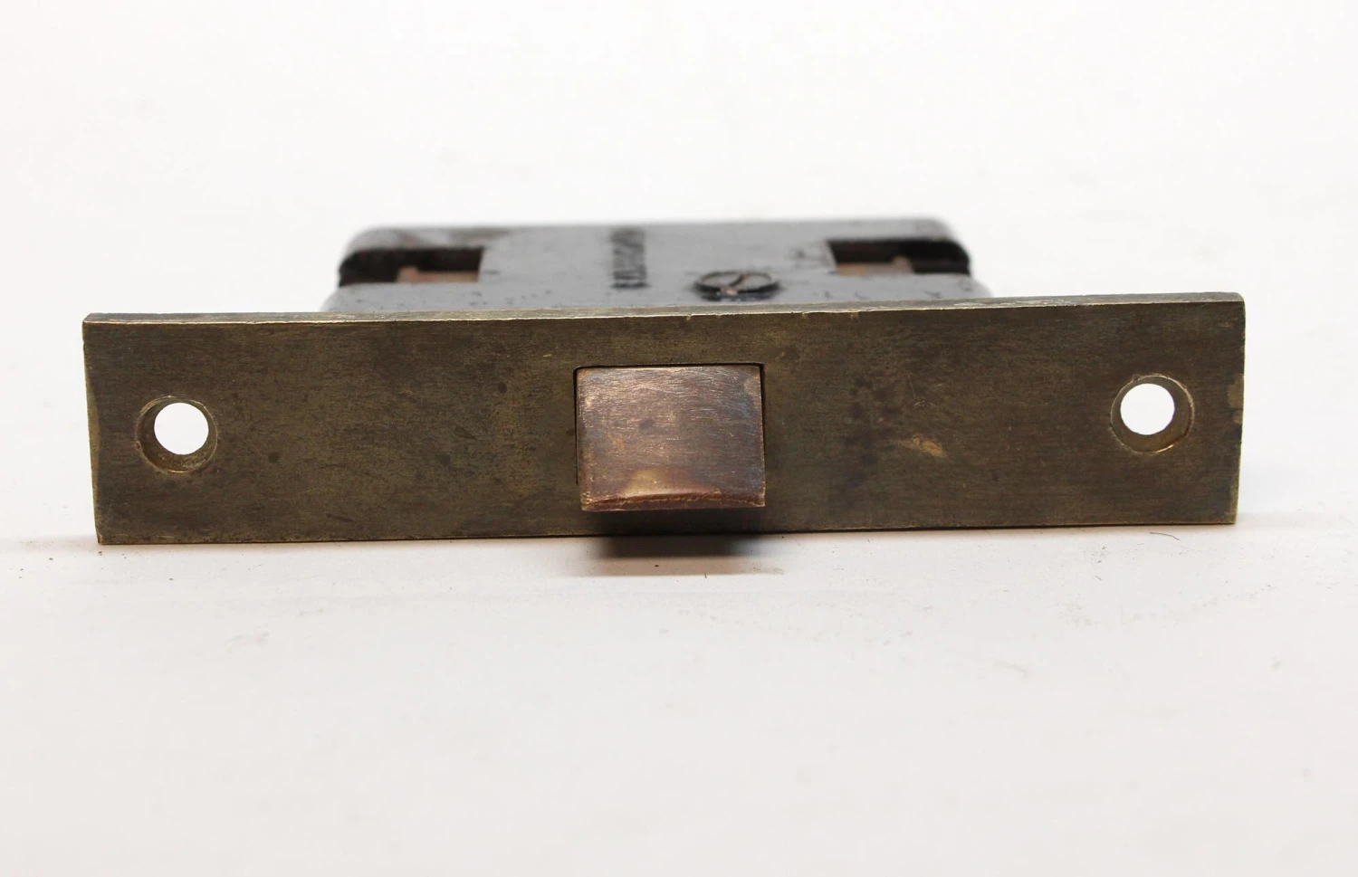 Antique Sargent Brass & Cast Iron Store Door Mortise Lock 7 Antique Sargent Brass & Cast Iron Store Door Mortise Lock - Image 5