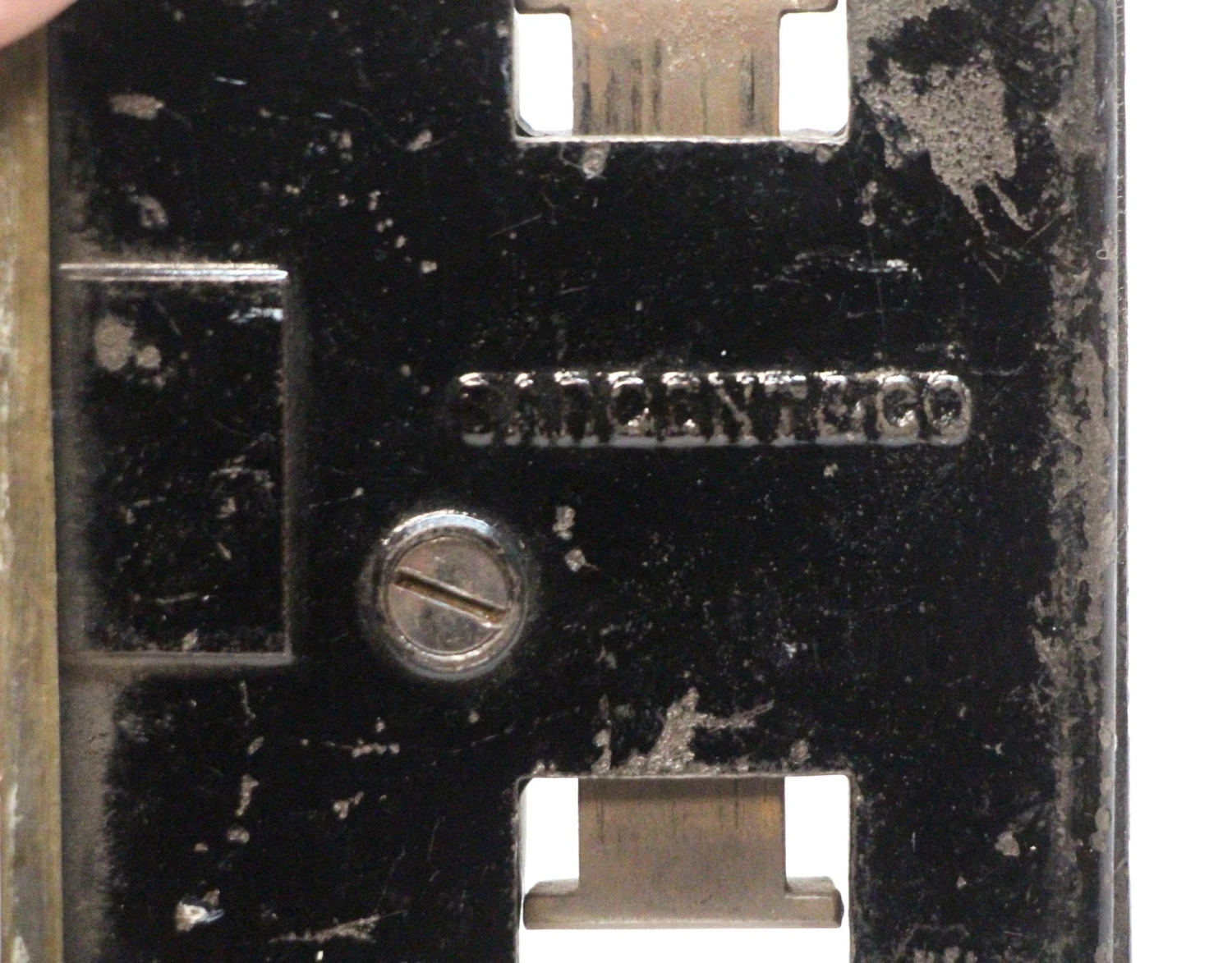 Antique Sargent Brass & Cast Iron Store Door Mortise Lock 8 Antique Sargent Brass & Cast Iron Store Door Mortise Lock - Image 6