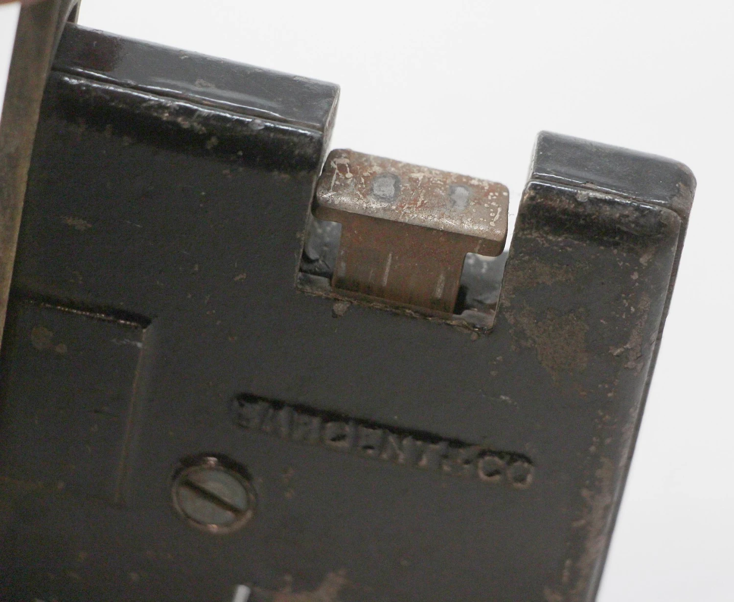 Antique Sargent Brass & Cast Iron Store Door Mortise Lock 9 Antique Sargent Brass & Cast Iron Store Door Mortise Lock - Image 7