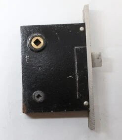 Vintage Cast Iron & Chrome Communicating Door Mortise Lock 12 Vintage Cast Iron & Chrome Communicating Door Mortise Lock -OGT Sale Store p267579 05