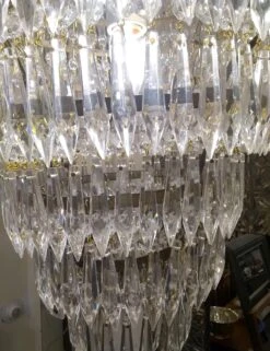 1920s Art Deco Crystal Theater Chandelier -OGT Sale Store p267613 05