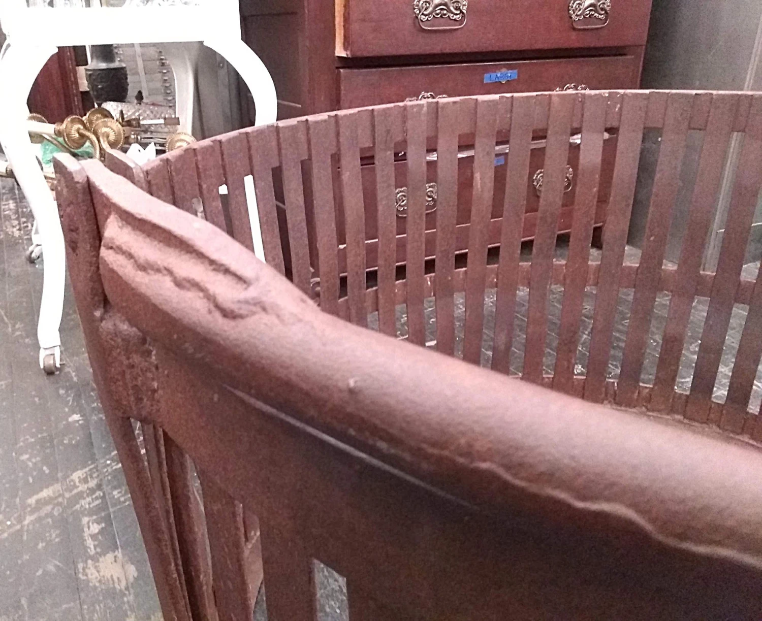 Large Forged 36 In. Iron Basket 7 Large Forged 36 In. Iron Basket - Image 5